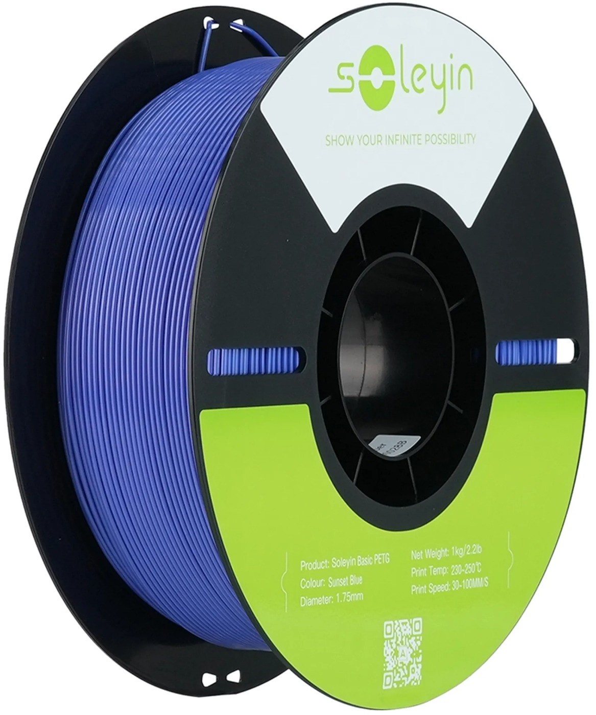 Нитка для PETG-картриджа Creality Filament Soleyin 1.75 мм вечірньо-небесний синій (3301030156) - Фото 1