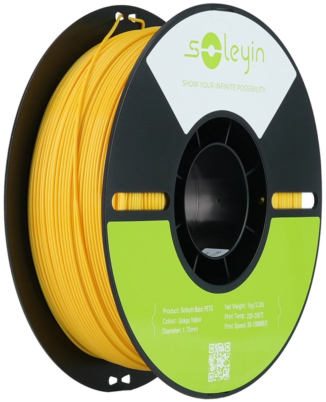 Нитка для PETG-картриджа Creality Filament Soleyin 1.75 мм жовтий гінкго (3301030160) - Фото 1