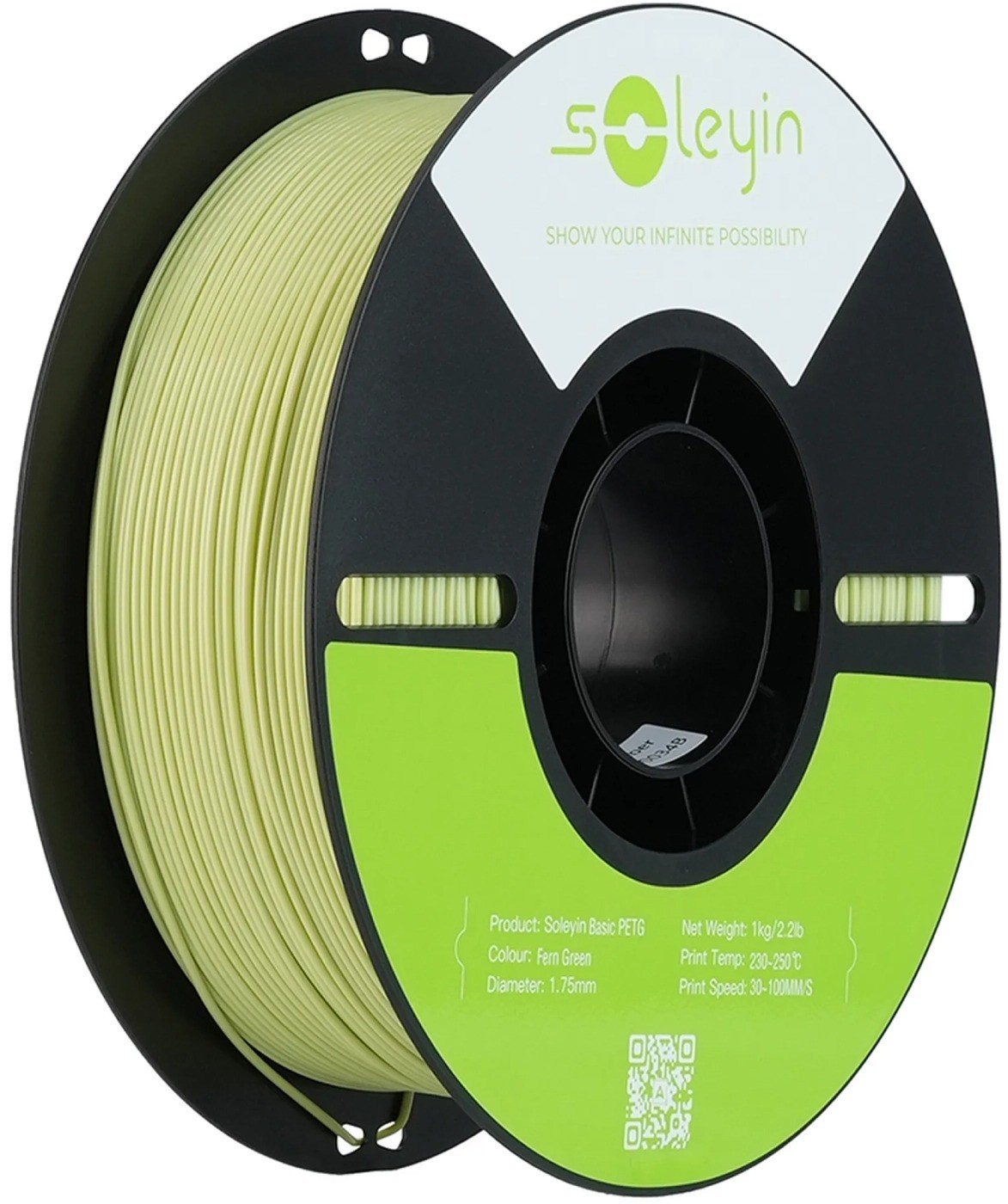 Нитка для PETG-картриджа Creality Filament Soleyin 1.75 мм папоротевий зелений (3301030162) - Фото 1