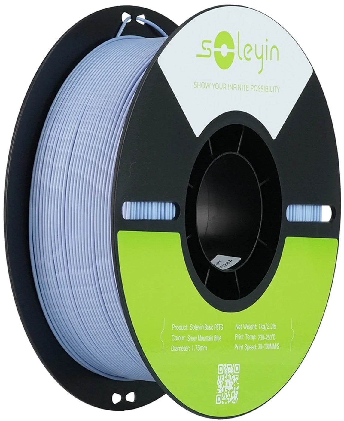 Нитка для PETG-картриджа Creality Filament Soleyin 1.75 мм сніжно-гірський блакитний (3301030167) - Фото 1