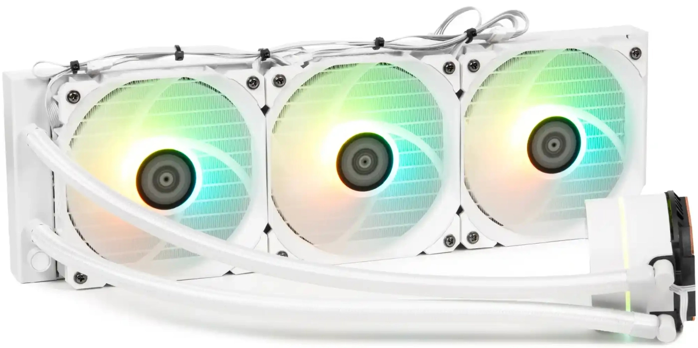 Водяна система охолодження QUBE ZT-360 White OEM - Фото 1
