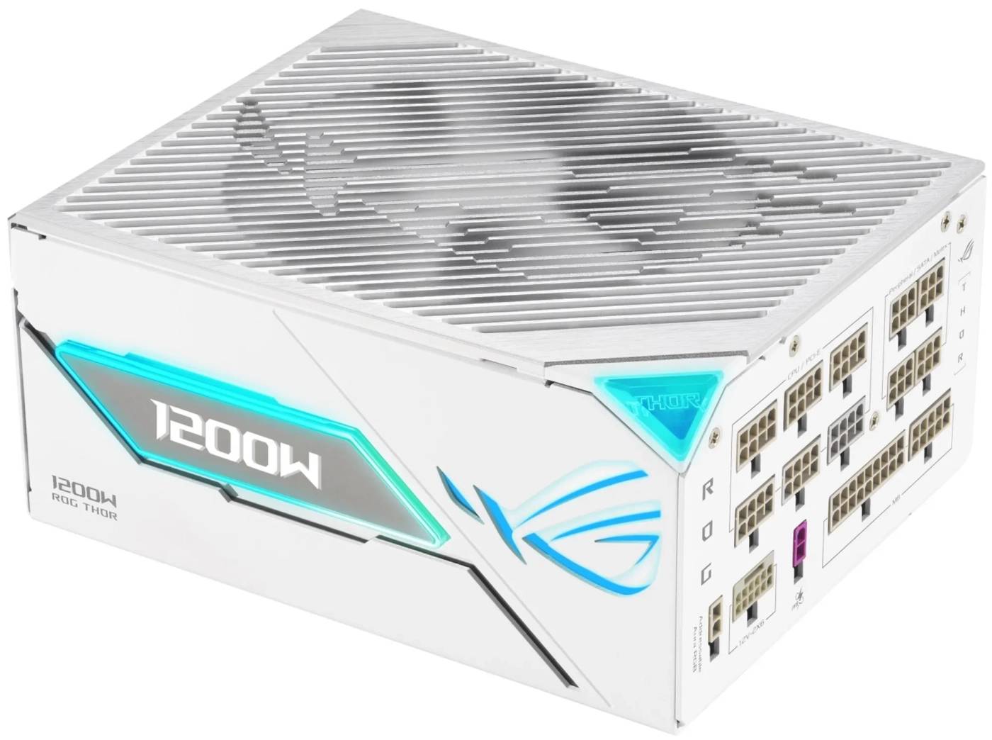 Блок живлення для ПК Asus ROG THOR 1200W 80+ Platinum White (ROG-THOR-1200P3-WHITE-GAMING) - Фото 1