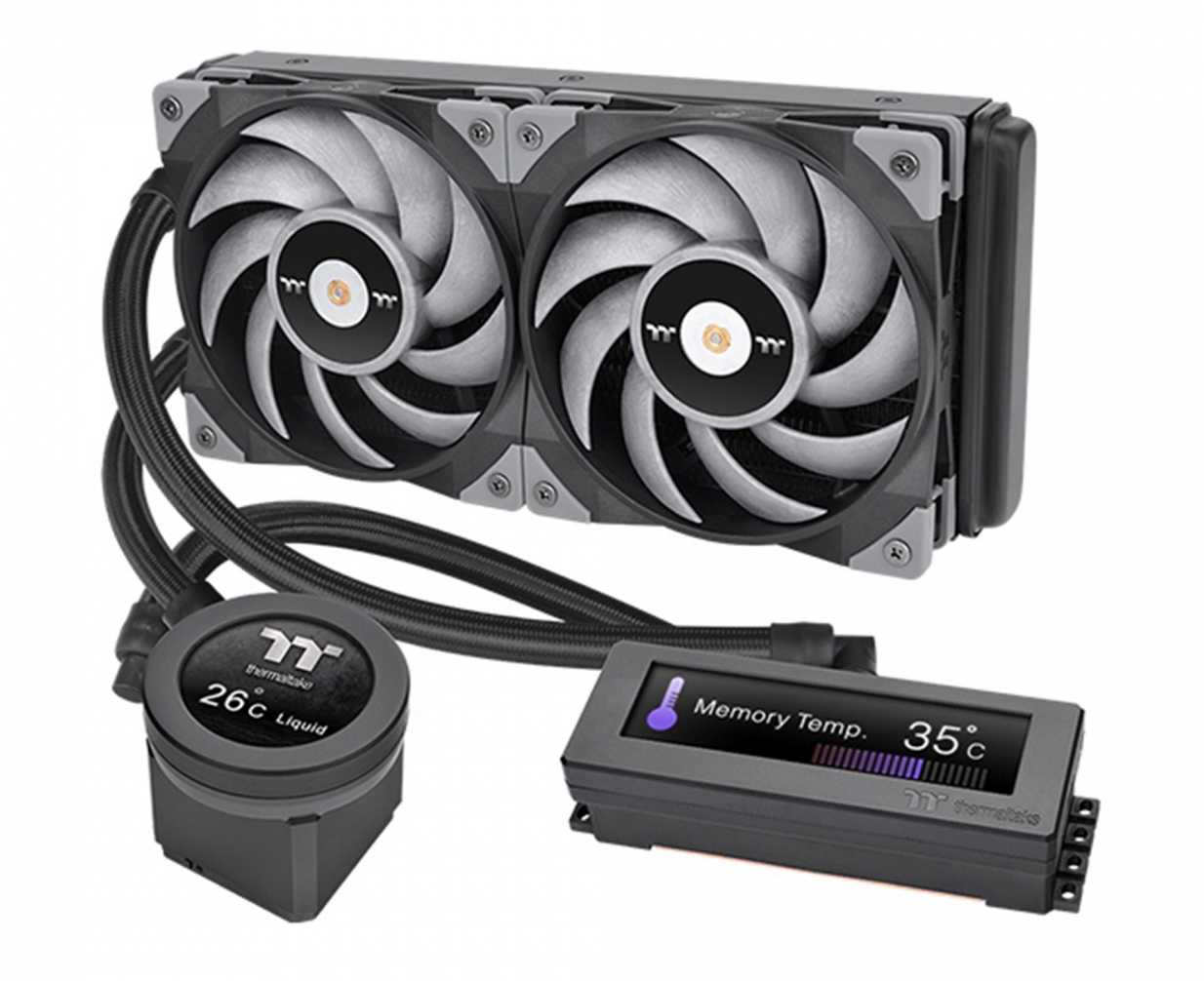 Водяная система охлаждения Thermaltake Floe RC Ultra 240 CPU&Memory (CL-W324-PL12GM-A) - Фото 1
