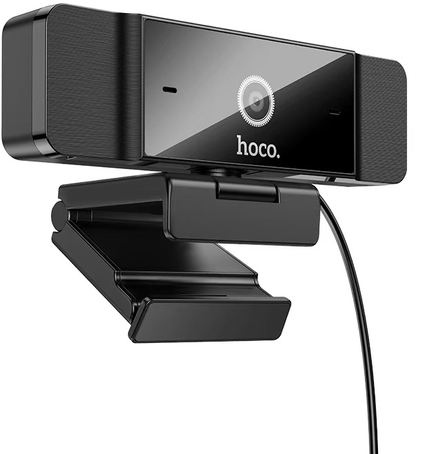 Веб-камера для компьютера HOCO D100 Computer camera Black (6942007648172) - Фото 1