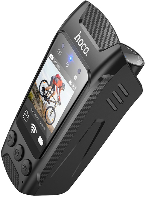 Відеореєстратор HOCO DV104 4K Riding recorder Black (6942007646000) - Фото 1