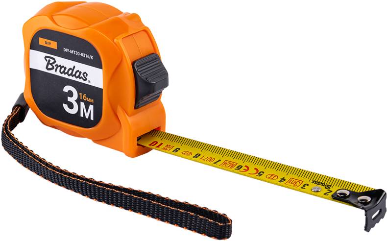 Рулетка BRADAS TINY 3м (DIY-MT30-0316/K) - Фото 1