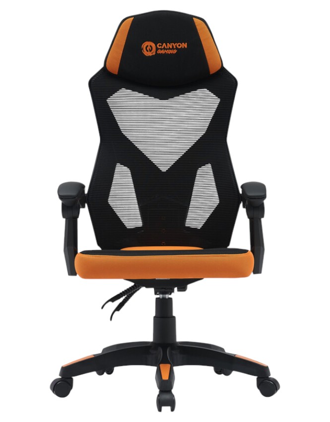 Кресло для геймеров Canyon Wave MCH02 Mesh Black Orange (CNE-MCH02) - Фото 1