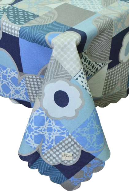 Купить Скатерть квадратная Прованс 140х140см Синие цветы (012729) - Фото 1 Скатерть квадратная Прованс 140х140см Синие цветы (012729) - Фото 1