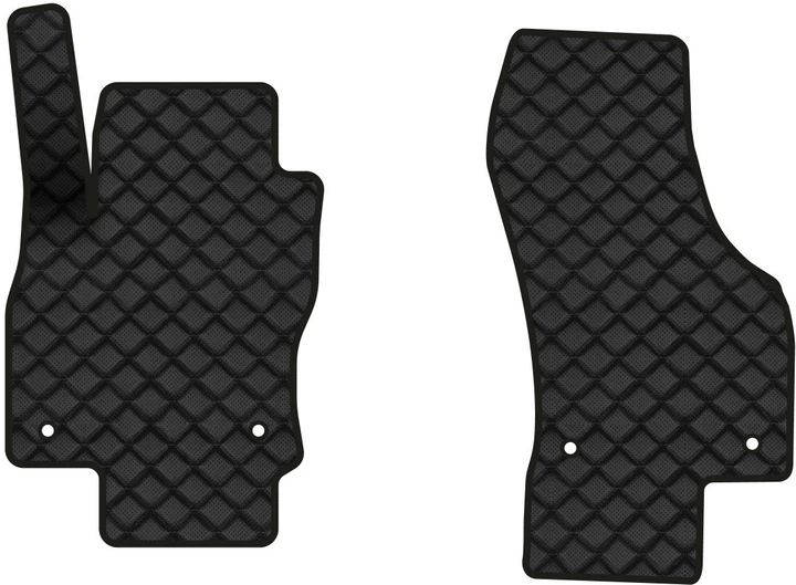 Килимки з екошкіри в салон авто передні EVAtech для Superb (B8) Skoda 2015-2024 3 покоління Liftback EU (SK3279AK2AV4BBB) - Фото 1