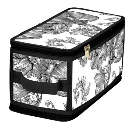 Короб для хранения Idea Home DB-23 прям. с/кр с/блеск Anthracite Flowers - Фото 1