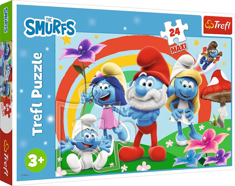 Купить Пазлы (3-4 года) Trefl 24 Maxi The Smurfs День смурфа (43744) - Фото 1 Пазлы (3-4 года) Trefl 24 Maxi The Smurfs День смурфа (43744) - Фото 1