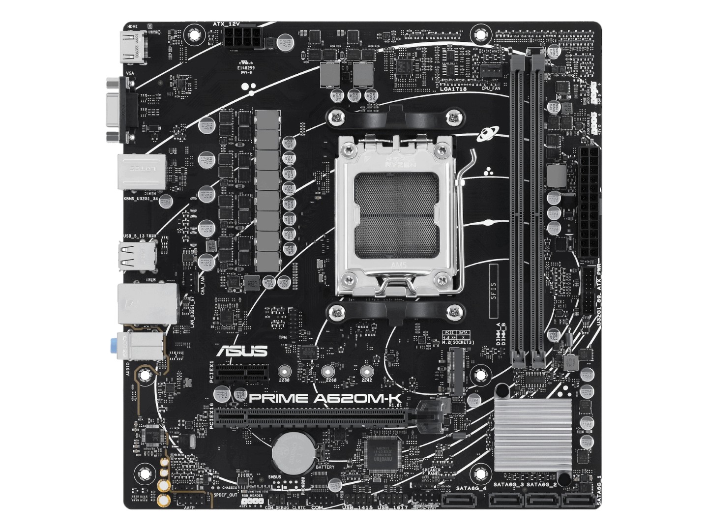 Материнская плата Asus Prime A620M-K Socket AM5 - Фото 1