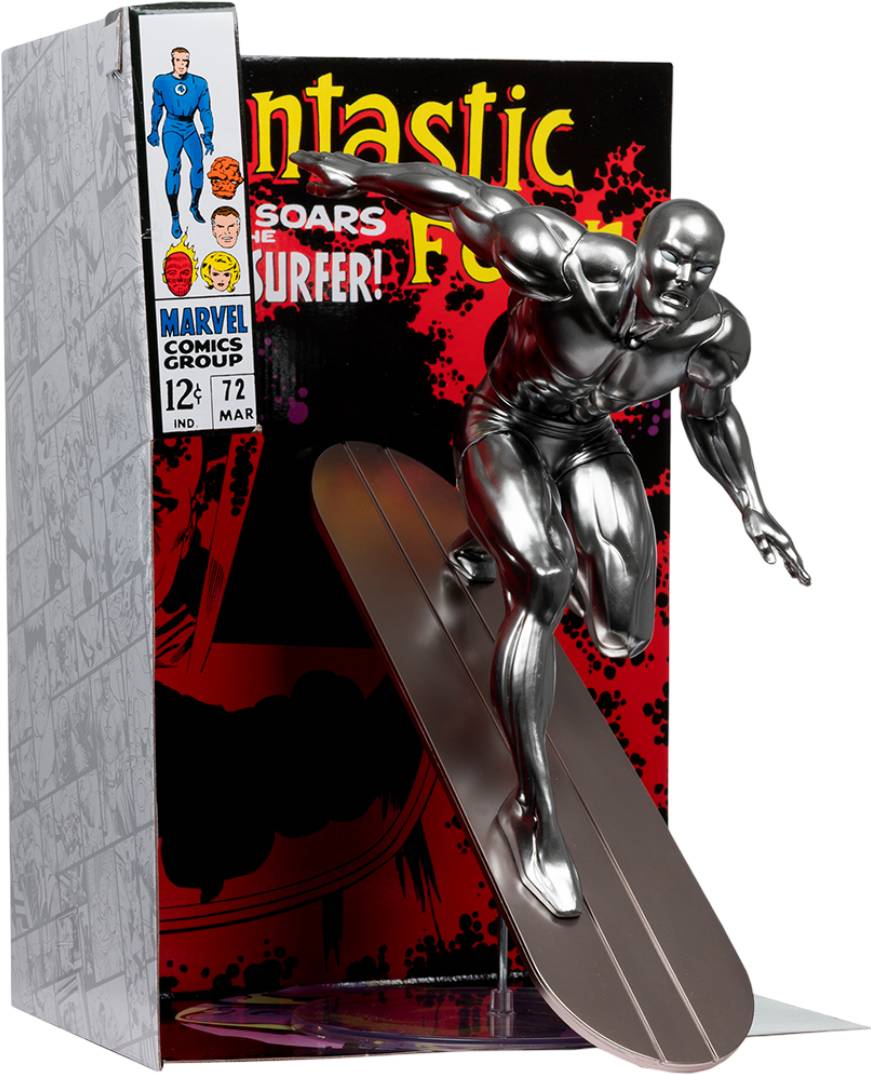 Колекційна фігурка McFarlane Toys MARVEL Silver Surfer - Collectible with Scene Fantastic Four (787926148312) - Фото 1