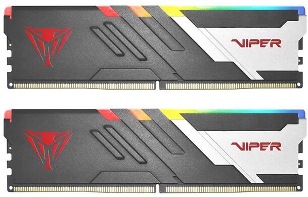 Память DDR Patriot DDR5 2x16GB/7000 Viper Venom RGB (PVVR532G700C32K) - Фото 1