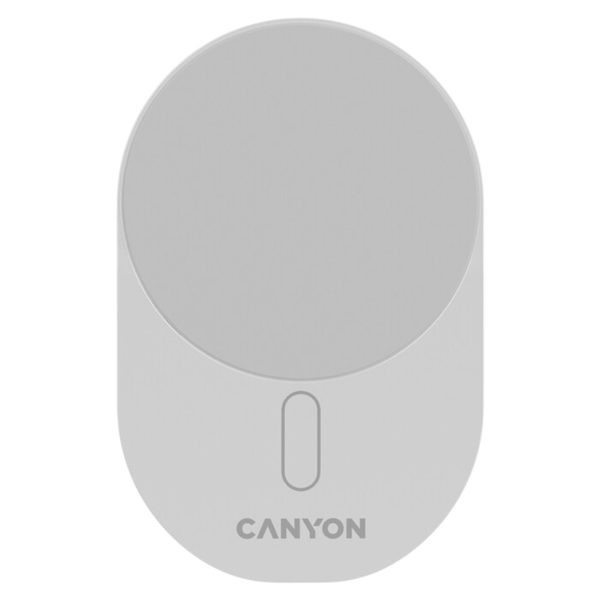 Автодержатель с беспроводной зарядкой Canyon OnGrip 105 15W Qi2 Wireless White (CNS-CCH105W) - Фото 1