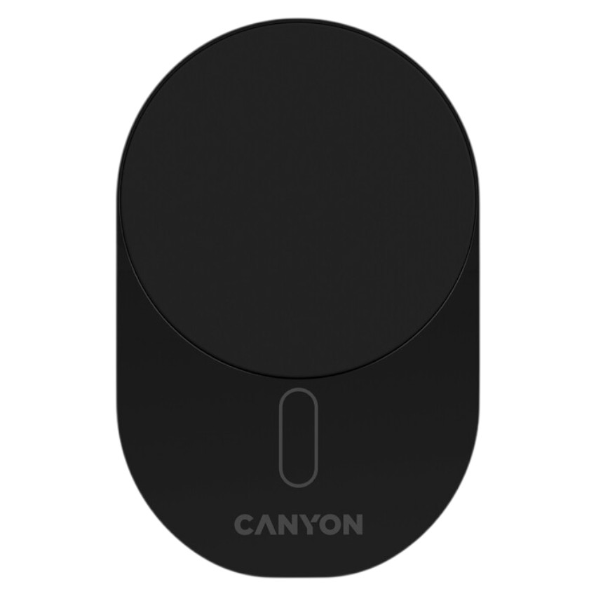 Автодержатель с беспроводной зарядкой Canyon OnGrip 105 15W Qi2 Wireless Black (CNS-CCH105B) - Фото 1
