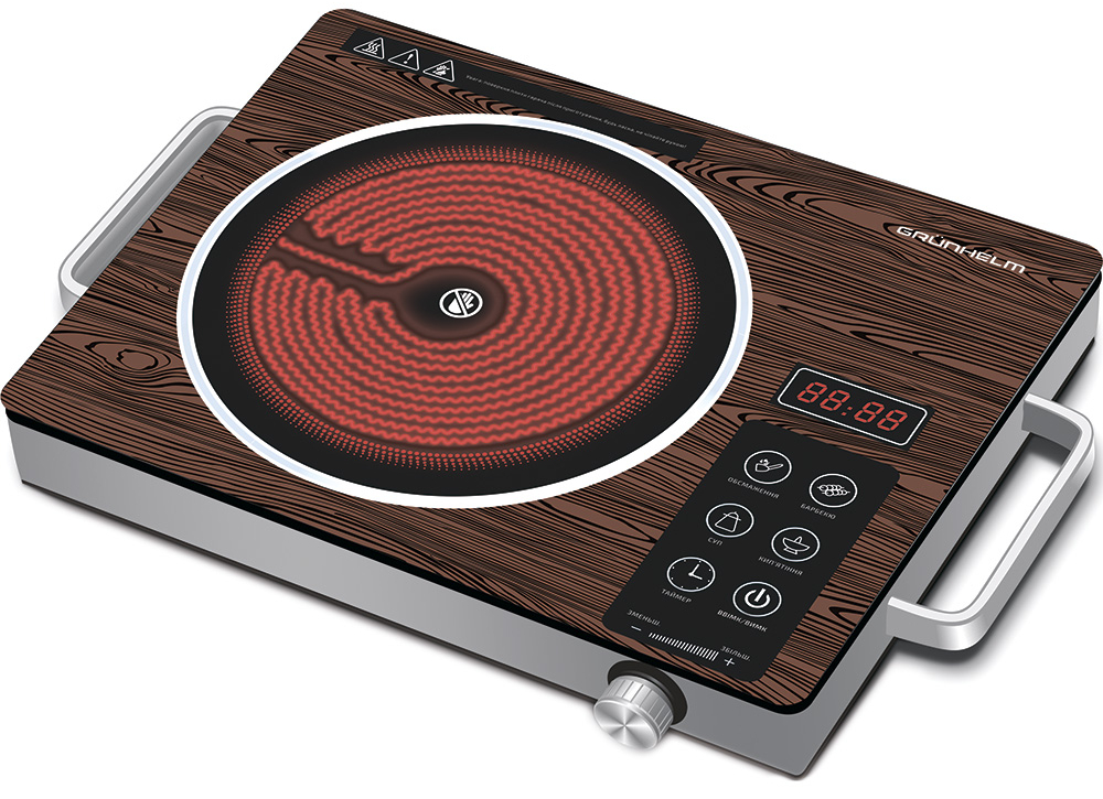 Плита электрическая настольная Grunhelm GIR-812WO - Фото 1