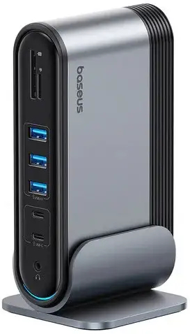 Хаб USB Baseus UnionJoy 17-Port Triple-Display Docking Station Space Grey (B00532304811-00) - Фото 1