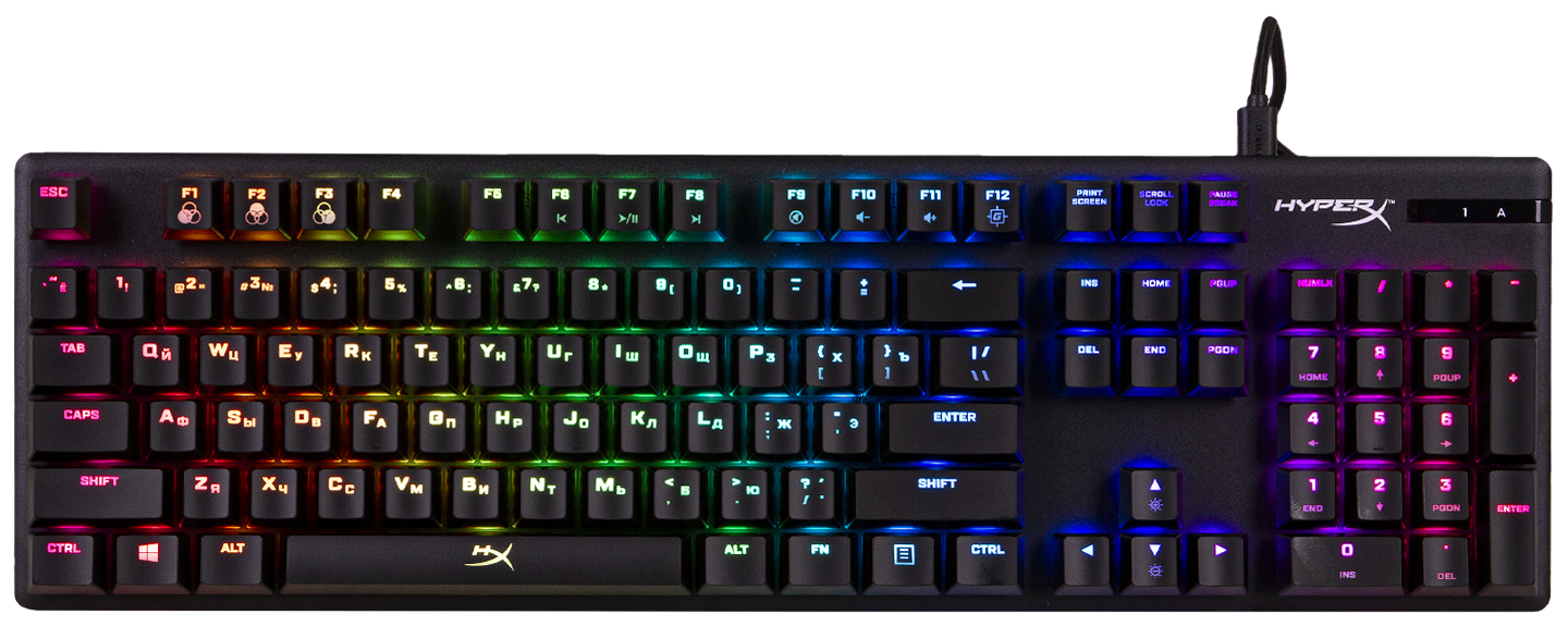 Клавіатура дротова ігрова HyperX Alloy Origins (HX-KB6RDX-RU) купити ...
