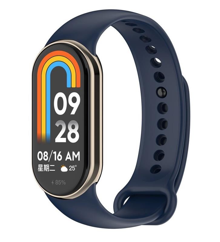 Ремешок для фитнес-браслета BeCover for Xiaomi Mi Smart Band 8 Deep Blue (709383) - Фото 1