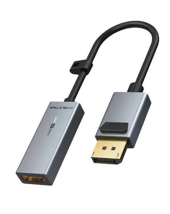 Купить Кабель Cabletime DisplayPort - HDMI (M/F) 0.2m Gray (CP20A) - Фото 1 Кабель Cabletime DisplayPort - HDMI (M/F) 0.2m Gray (CP20A) - Фото 1