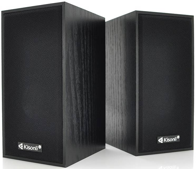 Компьютерная акустика обычная 2.0 Kisonli T-004/23418 Black - Фото 1