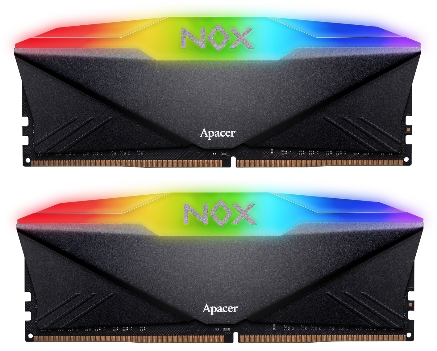 Память DDR Apacer DDR4 32GB (2x16) 3200MHz NOX (AH4U32G32C28YMBAA-2) - Фото 1