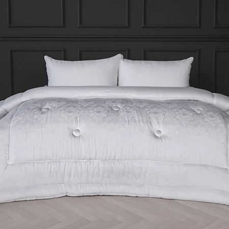 Ковдра дитяча демісезонна MirSon 110х140 см Шовкове Silk Kapok №1510 Ferrero White (2200011169705) - Фото 1