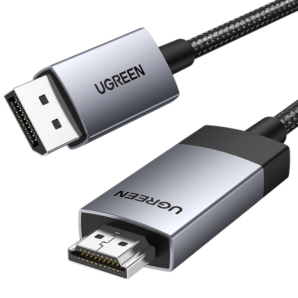 Кабель HDMI UGREEN DP119 DP Male to HDMI 2.0 Male 2m Black (15774) - Фото 1