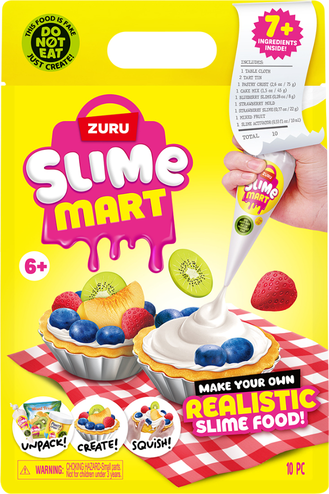 Фабрика слаймів Slime mart серії Shopping Bag – ФРУКТОВИЙ ТАРТ (15901E) - Фото 1