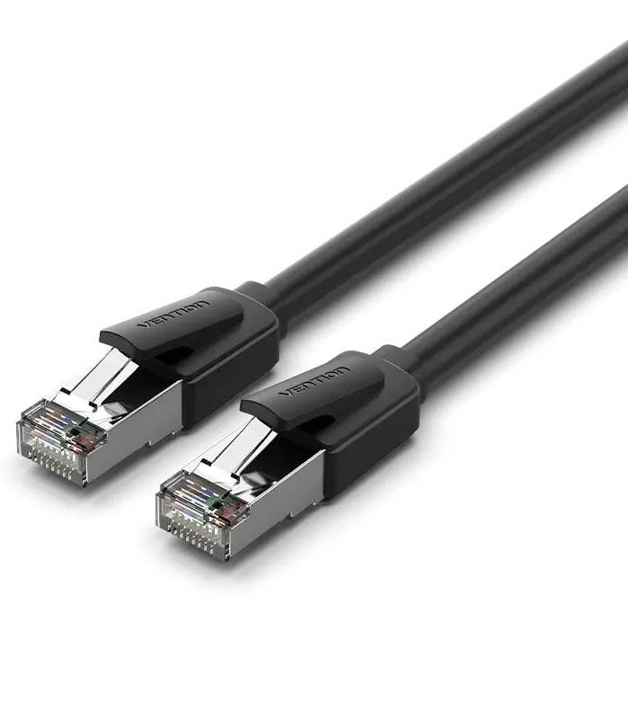 Кабель патч-корд Vention CAT 8 SFTP Ethernet, 1 m Black (IKKBF) - Фото 1