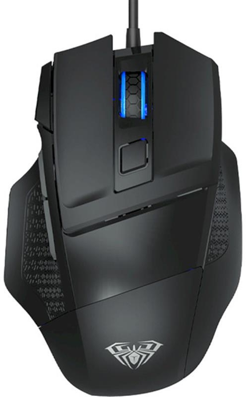 Мышь проводная игровая Aula S12 Mountain Black - Фото 1