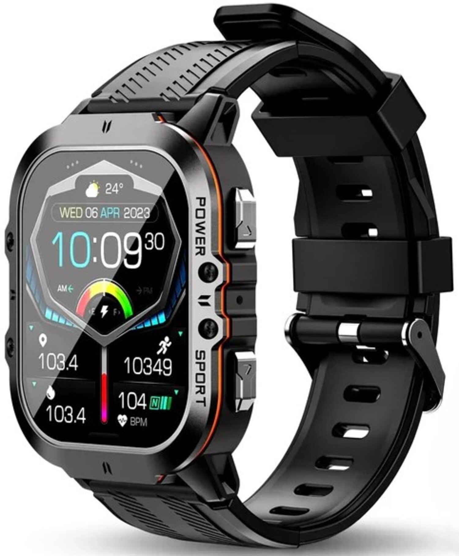 Смарт-часы OUKITEL BT20 Black-Orange - Фото 1