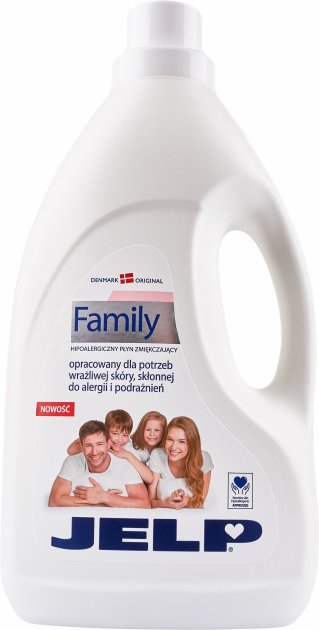 Ополаскиватель для белья JELP FAMILY Гипоаллергенный для смягчения тканей 2л, (90042) - Фото 1