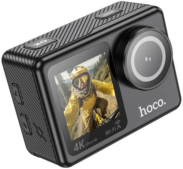 Экшн-камера HOCO DV101 dual color screen sports camera Black - Фото 1