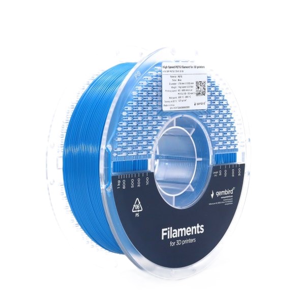 Нитка для PETG-картриджа Gembird High Speed 1.75 мм (3DP-PETG1.75HY-01-B) - Фото 1