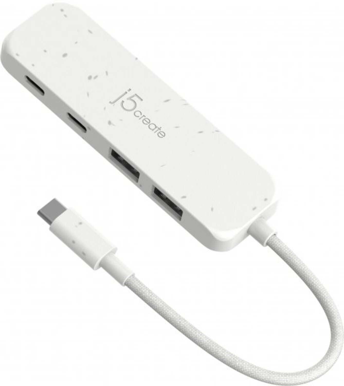 Хаб USB J5create USB 3.2 USB-С 2 USB-A/2 USB-С Nature White (JCH342EW-N) - Фото 1