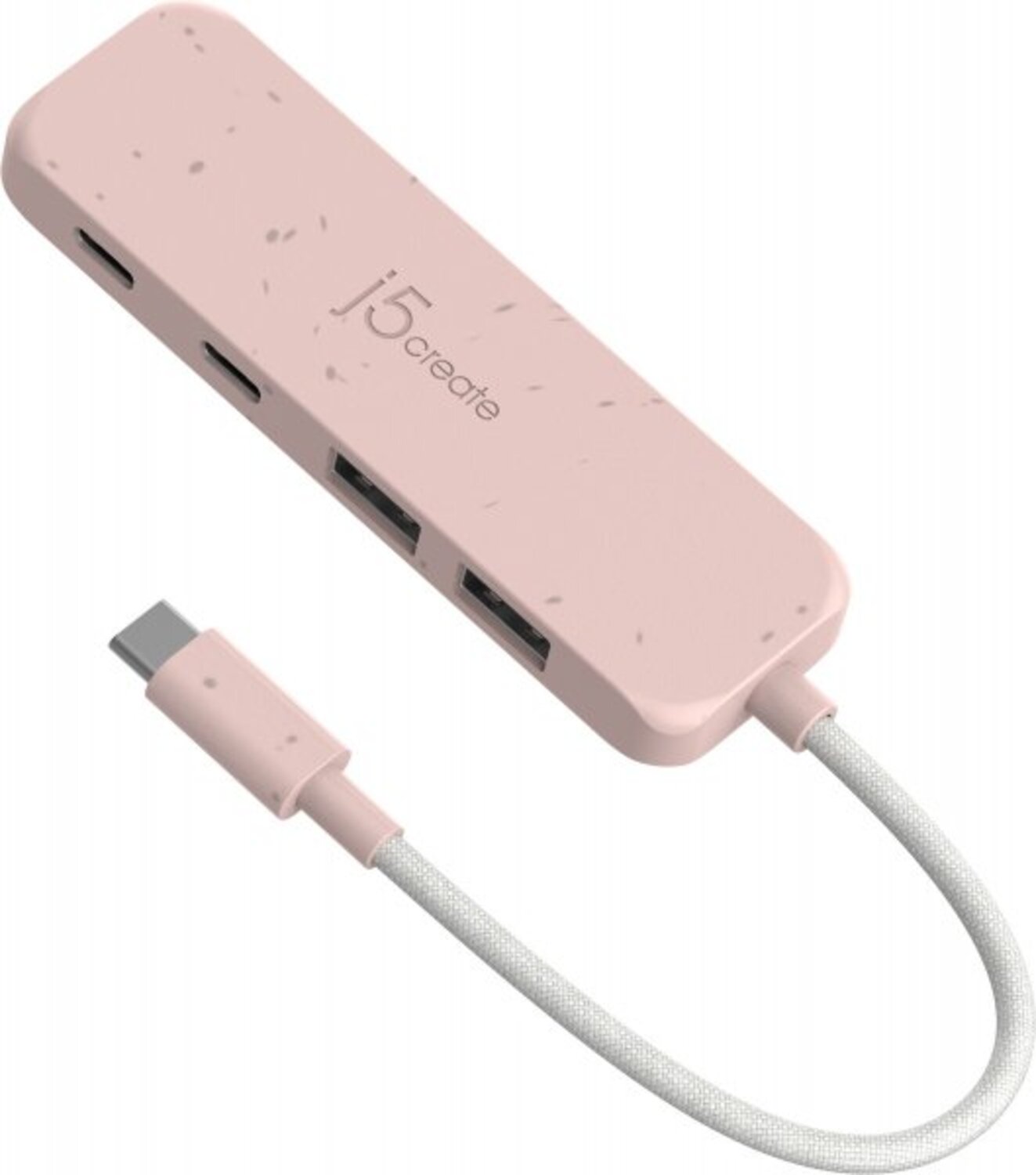 Хаб USB J5create USB 3,2 USB-С 2 USB-A/2 USB-С Earth Rose (JCH342ER-N) - Фото 1