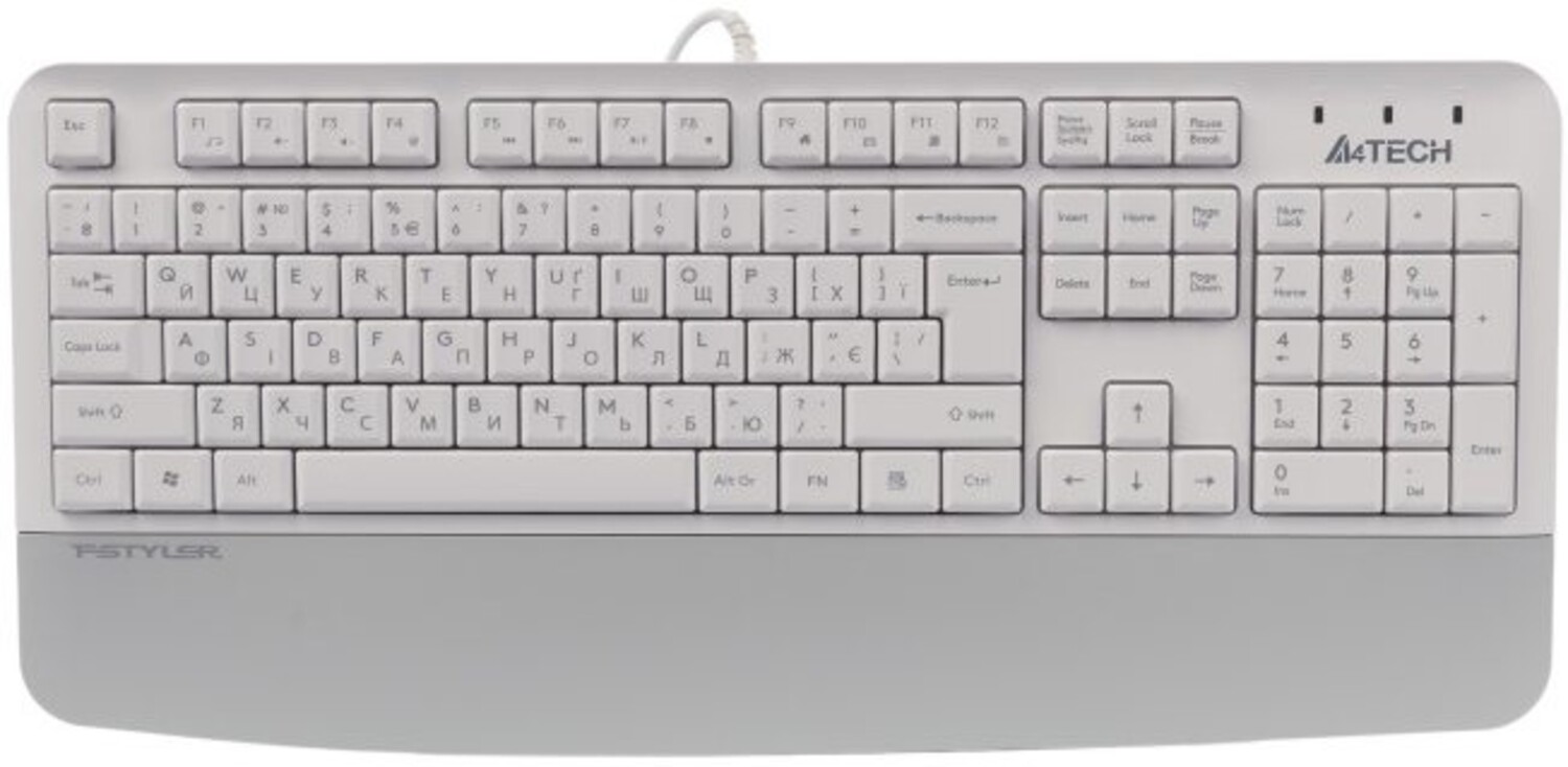 Купити Клавіатура дротова A4tech FK20 (White) - Фото 1 Клавіатура дротова A4tech FK20 (White) - Фото 1