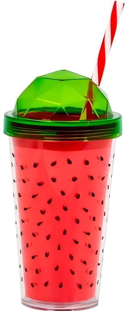Стакан с трубочкой Herevin Watermelon 0.54 л (161349-010) - Фото 1
