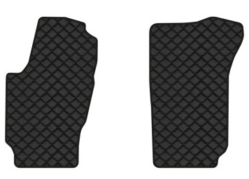 Коврики из экокожи в салон авто передние EVAtech для Fabia (6Y) Skoda 1999-2007 1 поколение Combi EU (SK1629AB2BBB) - Фото 1