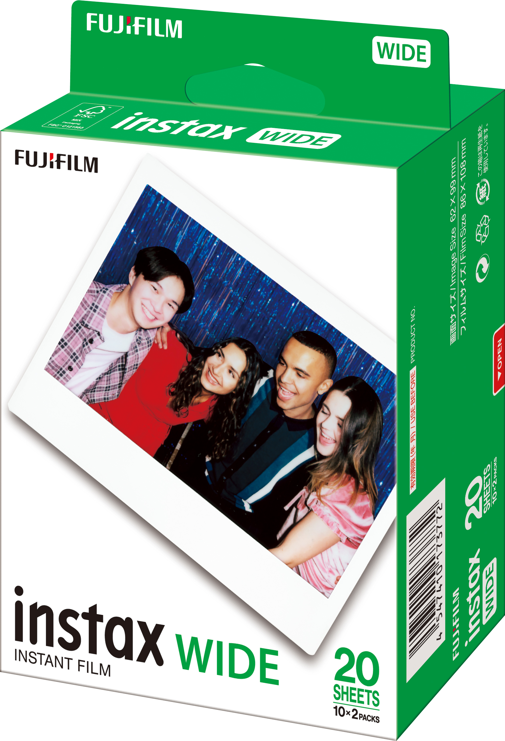 Фотоплёнка Fujifilm Colorfilm INSTAX Reg.Glossy 2х10 шт. (16385995) - Фото 1