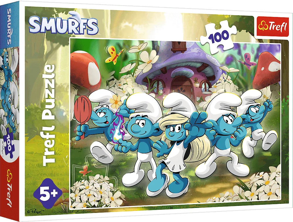 Купити Пазли (5-7 років) Trefl The Smurfs Зустріч зі смурфами 100 ел. (5900511164879) - Фото 1 Пазли (5-7 років) Trefl The Smurfs Зустріч зі смурфами 100 ел. (5900511164879) - Фото 1