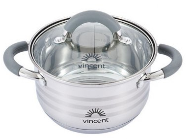 Кастрюля Vincent 18 см 2.4 л (VC-3179-18) - Фото 1