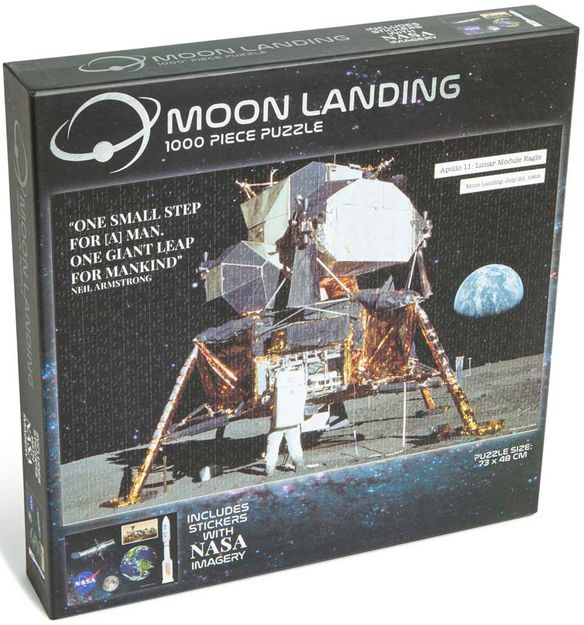 Пазлы картонные (8+) RMS-NASA "Аполлон-11 – высадка в месяц" (82-0014-B) - Фото 1