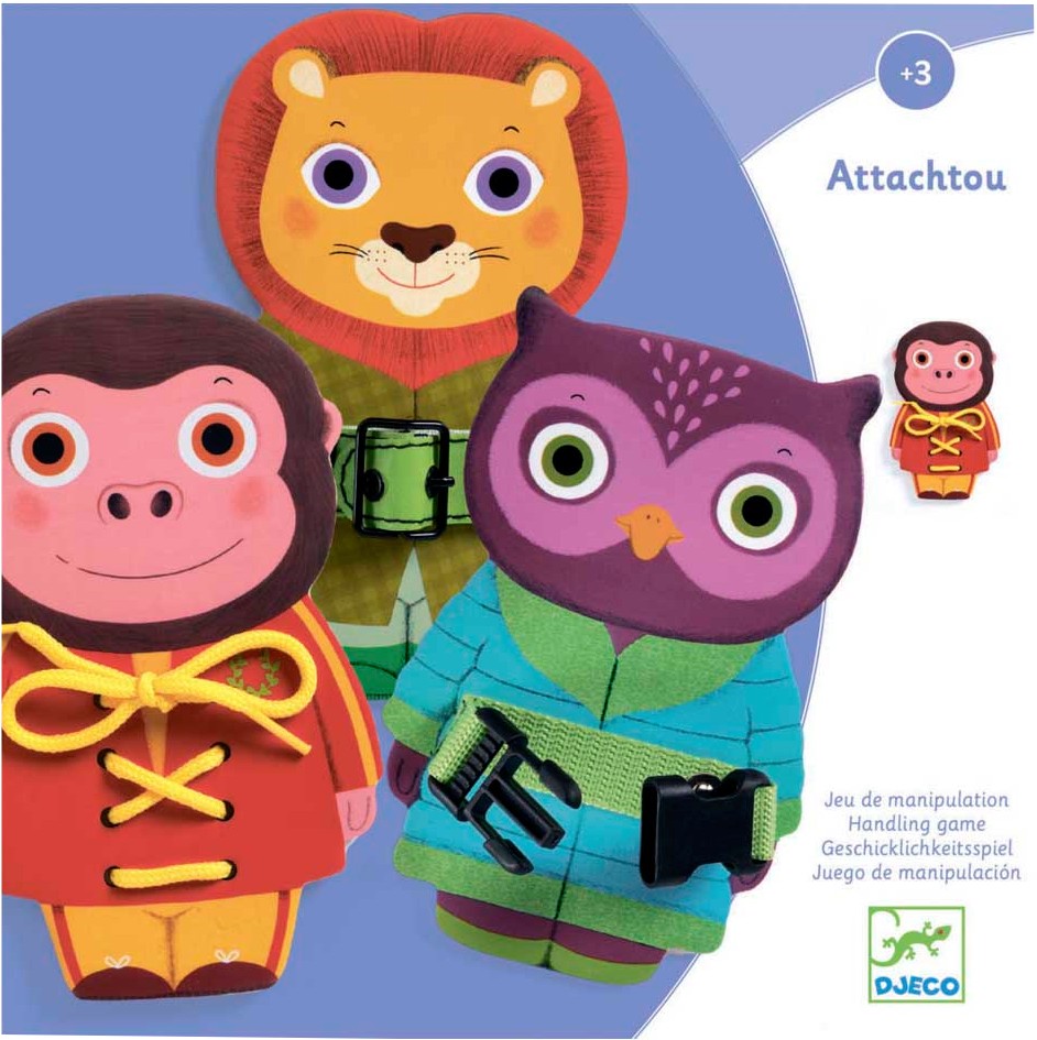 Настольная игра развивающая (3-4 года) Djeco "Ремешки" (DJ01666) - Фото 1