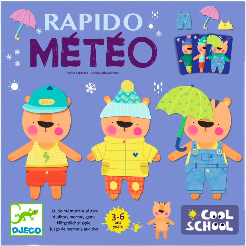 Настольная игра развивающая (3-4 года) Djeco "Рапидо Метео" (DJ08527) - Фото 1