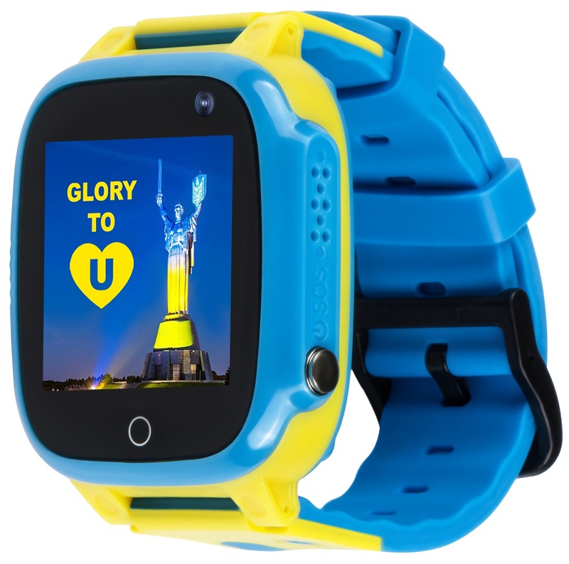 Детские часы AmiGo GLORY GO008 GPS WiFi Blue-Yellow - Фото 1