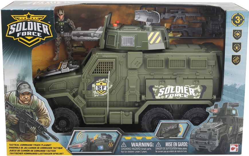 Ігрова фігурка солдатики Chap Mei Ігровий набір "Солдати" TACTICAL COMMAND TRUCK PLAYSET/БОЙОВА МАШИНА (545121) - Фото 1