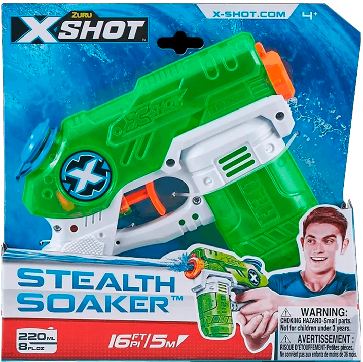 Водяной бластер ZURU X-Shot Warfare Small Stealth Soaker (01226R) - Фото 1